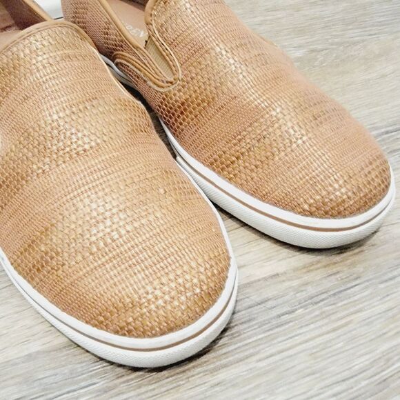 Lauren Ralph Lauren Janis Woven Slip On Tan Loafers Size 9 - Picture 4 of 12